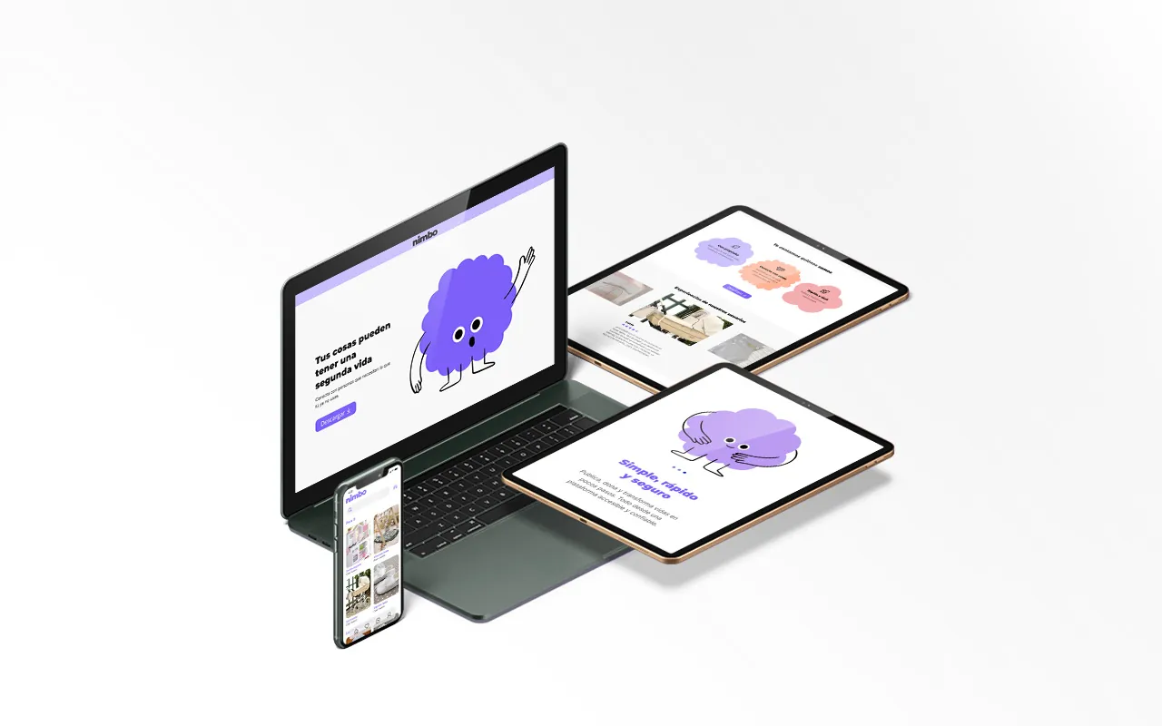 Nimbo — mockup diferentes dispositivos